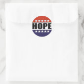 Rond Sticker Obama Hope (Sac)