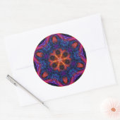 Rond Sticker Ocanayia Fractal Mandala (Enveloppe)