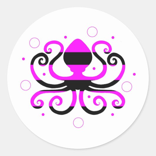 Rond Sticker Octopus (Devant)