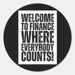 Rond Sticker Office Finance