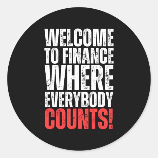 Rond Sticker Office Finance Funny2 (Devant)