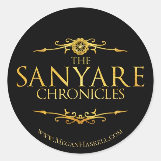 Rond Sticker officiel Sanyare Chronicles (Devant)