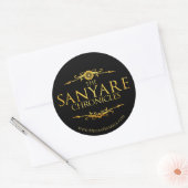 Rond Sticker officiel Sanyare Chronicles (Enveloppe)