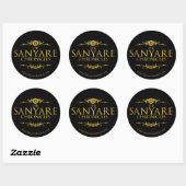 Rond Sticker officiel Sanyare Chronicles (Feuille)