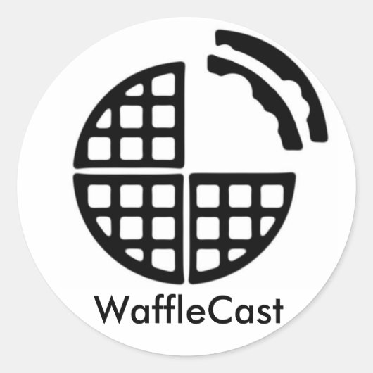 Rond Sticker officiel WaffleCast (Devant)