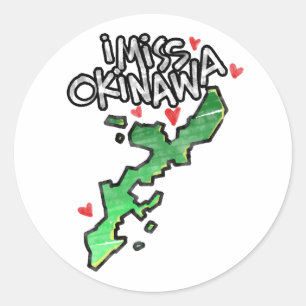 Rond Sticker Okinawa