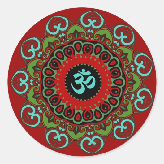 Rond Sticker Om of Chaos (Devant)