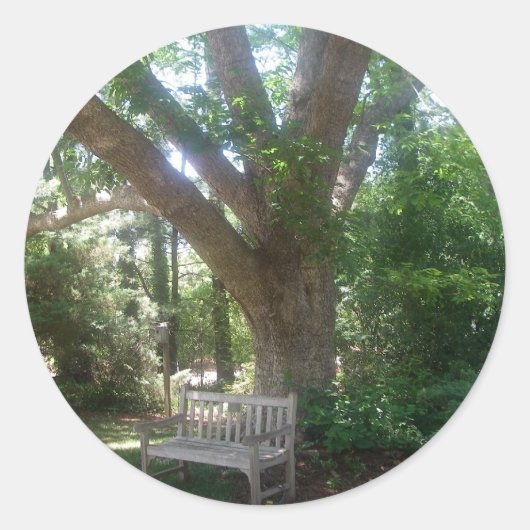 Rond Sticker ombragé pour se détendre (Devant)