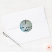Rond Sticker 'one more chance' (Enveloppe)