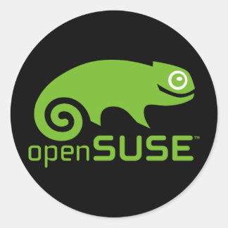 Rond Sticker openSUSE
