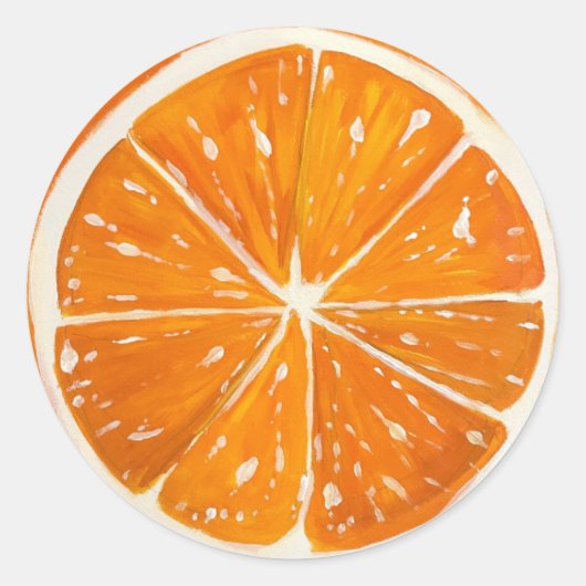 Rond Sticker orange arrondi (Devant)