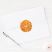 Rond Sticker orange arrondi (Enveloppe)