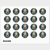 Rond Sticker "Orange Blossom Fairy" (Feuille)