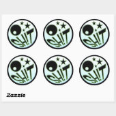 Rond Sticker O'SH ! T (Feuille)