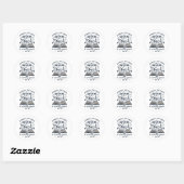 Rond Sticker Pages Livre (Feuille)