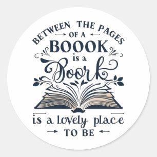 Rond Sticker Pages Livre