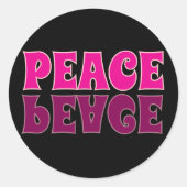 Rond Sticker "Paix" (Devant)