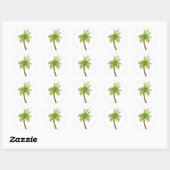 Rond Sticker Palm Tree (Feuille)