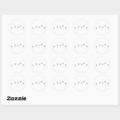 Rond Sticker Palm Trees (Feuille)