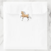 Rond Sticker Palomino American Saddlebred (Sac)