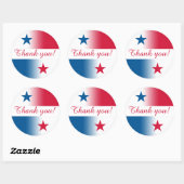 Rond Sticker Panama avec texte personnalisable (Feuille)