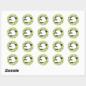 Rond Sticker Panda (Feuille)