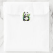 Rond Sticker Panda Bamboo (Sac)