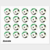Rond Sticker Panda Peint (Feuille)