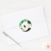 Rond Sticker Panda Peint (Enveloppe)