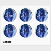 Rond Sticker papa Blue Tulips (Feuille)