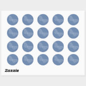 Rond Sticker papillon (Feuille)