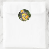 Rond Sticker papillon Monarque (Sac)