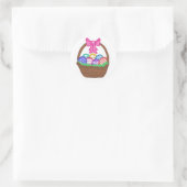Rond Sticker Pâques dessiné à la main (Sac)