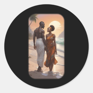 Rond Sticker Paradise Black Love série S3