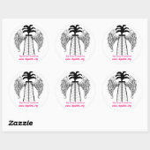 Rond Sticker pare-chocs (Feuille)