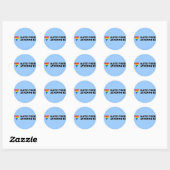 Rond Sticker pare-chocs de zone libre de haine (Feuille)