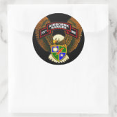 Rond Sticker pare-chocs du 75e régiment de Rangers d'in (Sac)