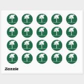 Rond Sticker pare-chocs vert (Feuille)
