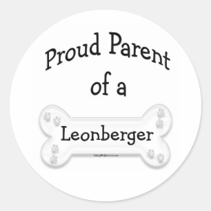 Rond Sticker Parent Leonberger Fier