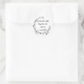 Rond Sticker - Parfois les plus petites choses... (Sac)