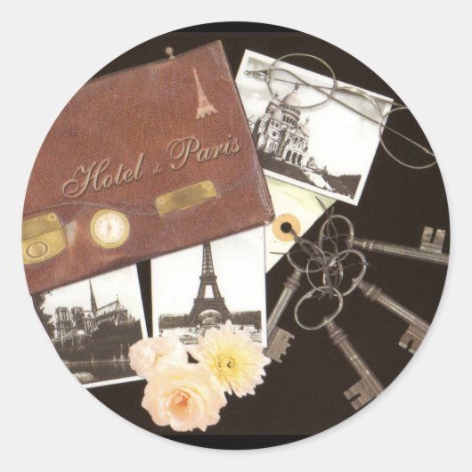 Rond Sticker Paris Trip (Devant)