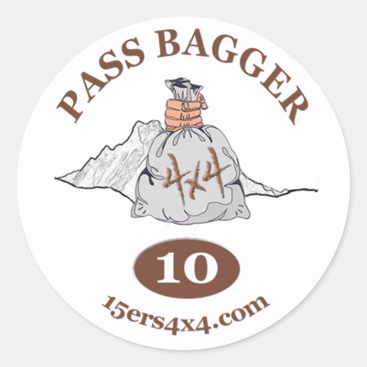 Rond Sticker Pass Bagger 10 (Devant)