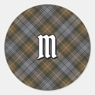 Rond Sticker Patiné Tartan Classic Round Clan Gordon