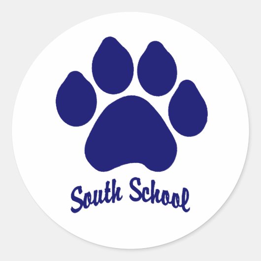 Rond Sticker Paw de l'école sud (Devant)