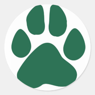 Rond Sticker Pawprint