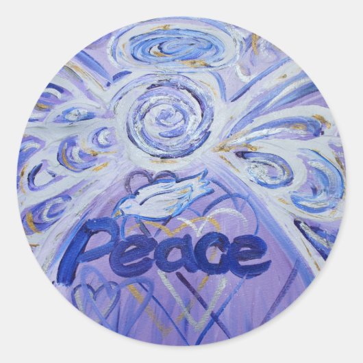 Rond Sticker Peace Angel (Devant)