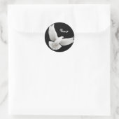 Rond Sticker Peace Dove (Sac)