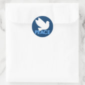 Rond Sticker Peace Dove (Sac)