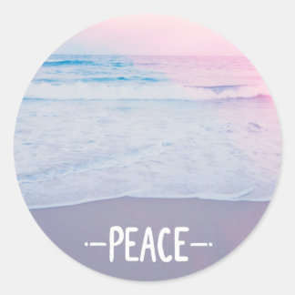 Rond sticker PEACE pour égayer votre journée !
