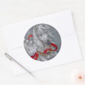 Rond Sticker - Pegasus de vacances (Enveloppe)